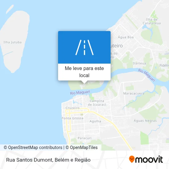 Rua Santos Dumont mapa