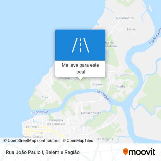 Rua João Paulo I mapa