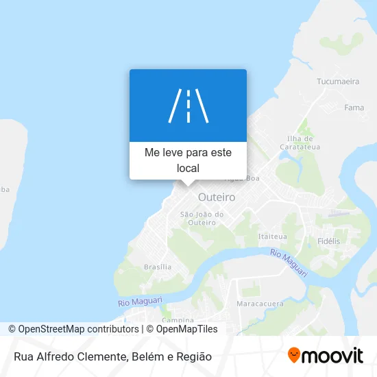 Rua Alfredo Clemente mapa