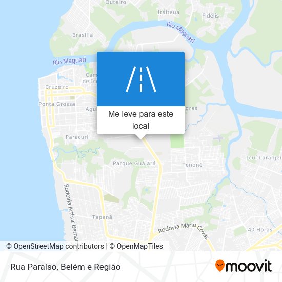 Rua Paraíso mapa