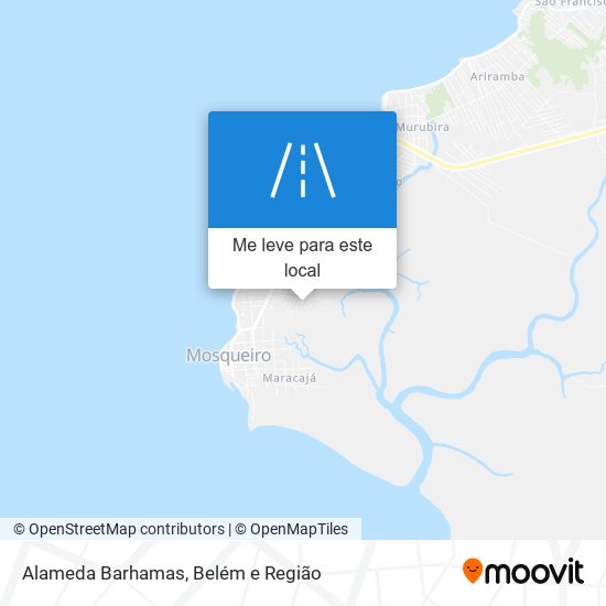 Alameda Barhamas mapa