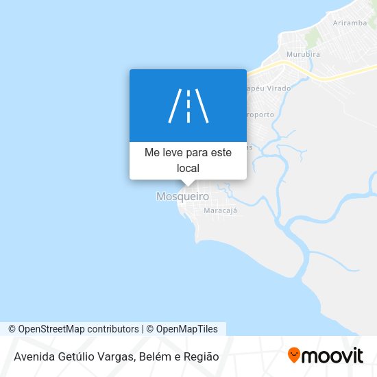 Avenida Getúlio Vargas mapa