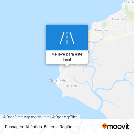 Passagem Atlântida mapa