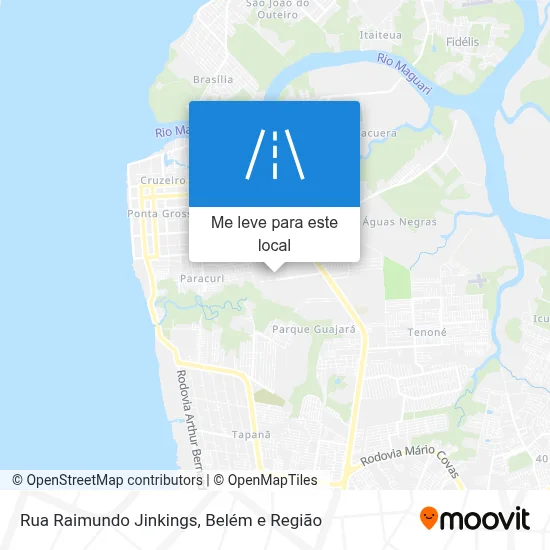 Rua Raimundo Jinkings mapa
