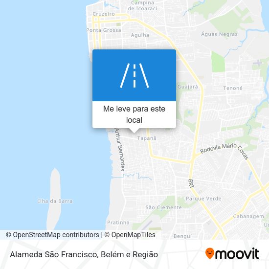 Alameda São Francisco mapa