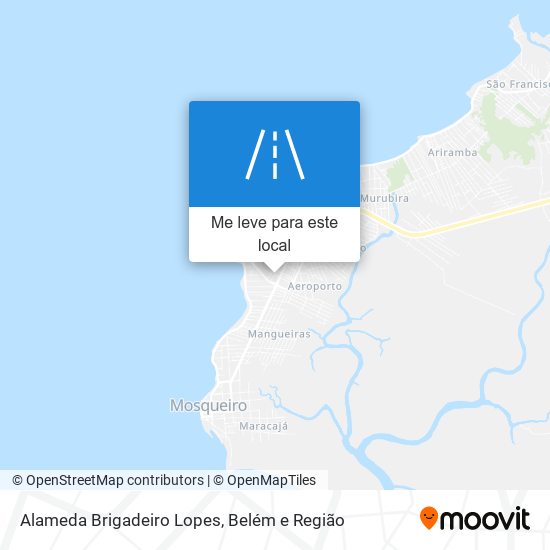 Alameda Brigadeiro Lopes mapa