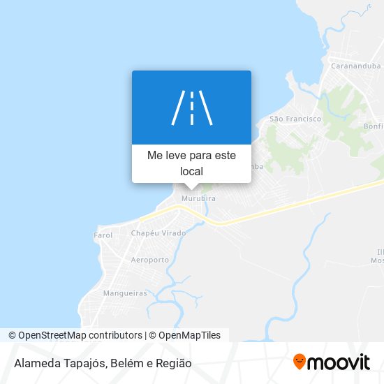 Alameda Tapajós mapa