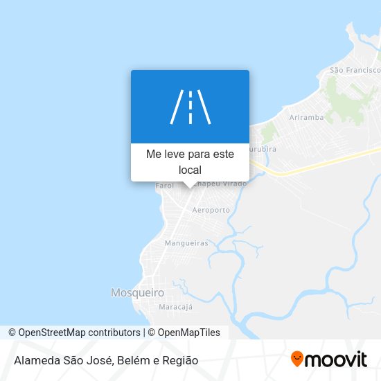 Alameda São José mapa