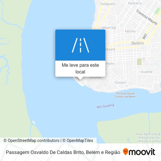 Passagem Osvaldo De Caldas Brito mapa
