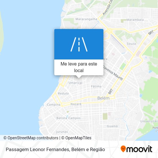 Passagem Leonor Fernandes mapa