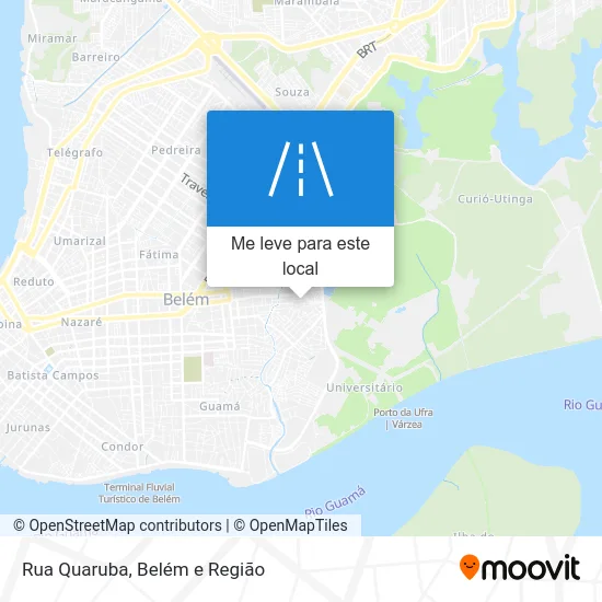 Rua Quaruba mapa