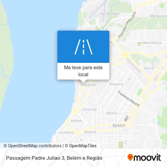Passagem Padre Juliao 3 mapa