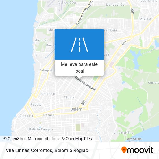 Vila Linhas Correntes mapa