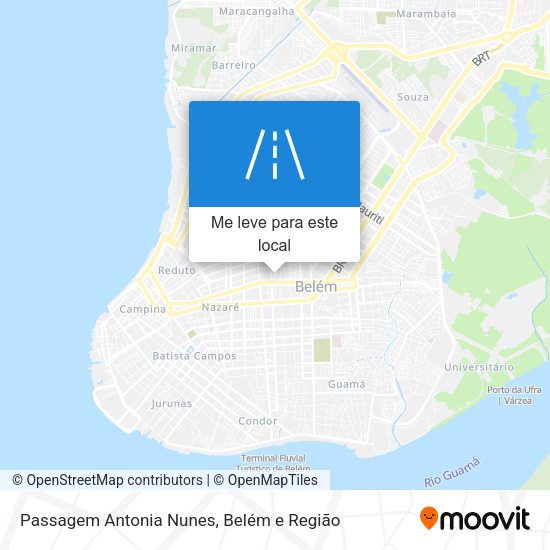 Passagem Antonia Nunes mapa