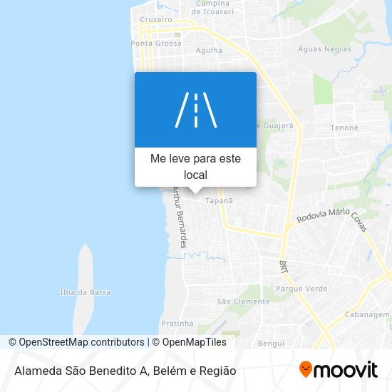 Alameda São Benedito A mapa