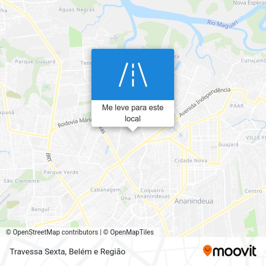 Travessa Sexta mapa