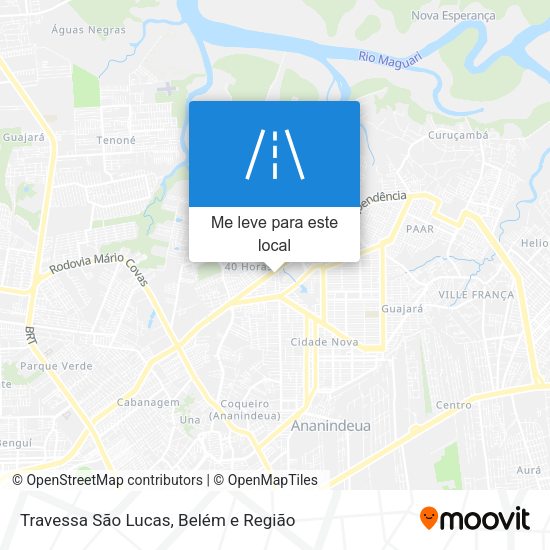 Travessa São Lucas mapa