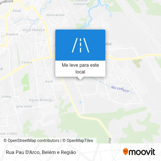Rua Pau D'Arco mapa