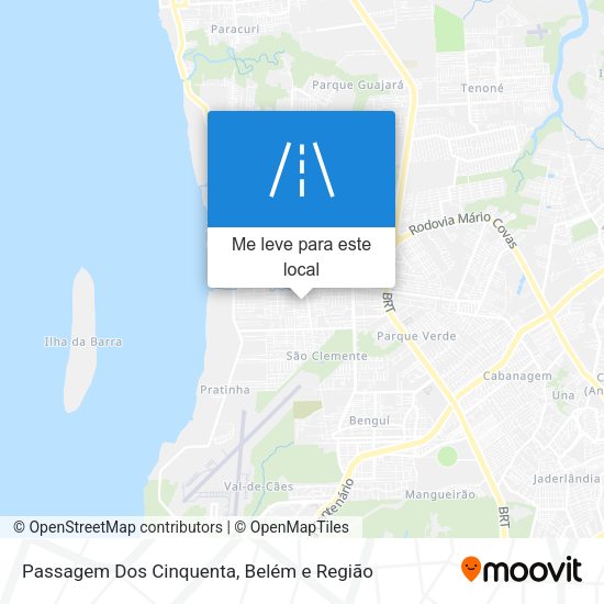 Passagem Dos Cinquenta mapa