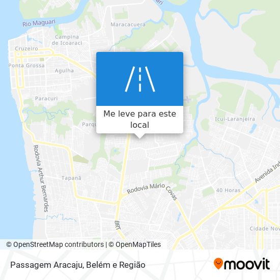 Passagem Aracaju mapa