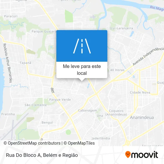 Rua Do Bloco A mapa