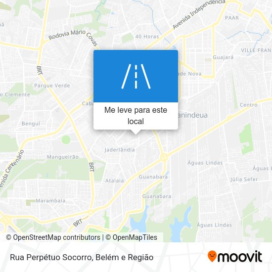 Rua Perpétuo Socorro mapa