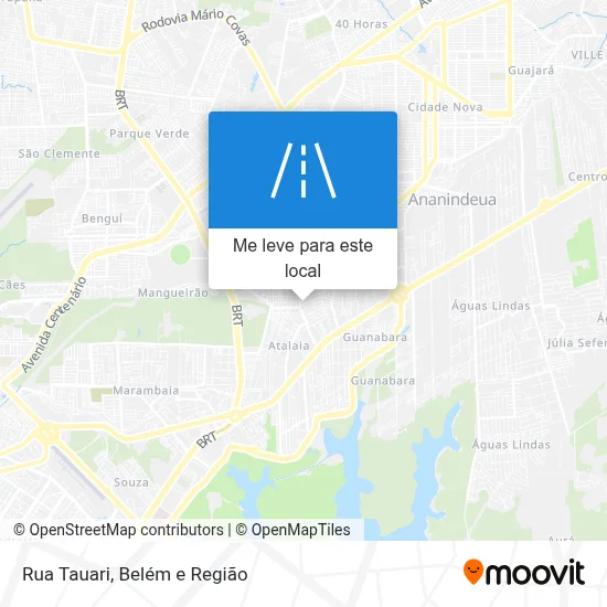 Rua Tauari mapa