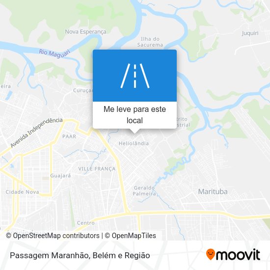 Passagem Maranhão mapa