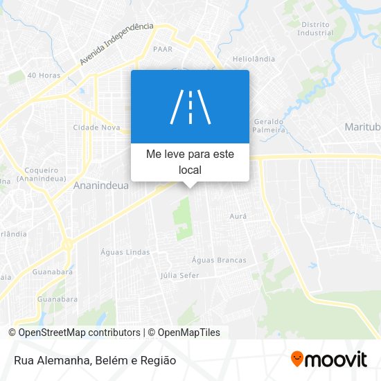 Rua Alemanha mapa