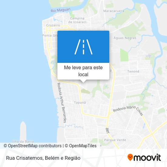 Rua Crisatemos mapa