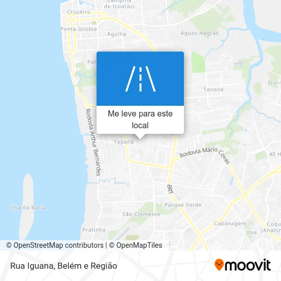 Rua Iguana mapa