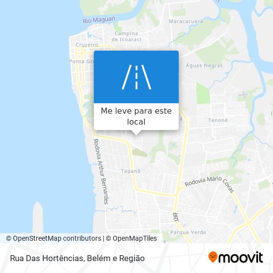 Rua Das Hortências mapa