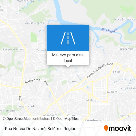 Rua Nossa De Nazaré mapa