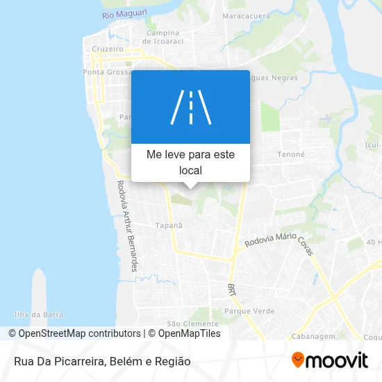 Rua Da Picarreira mapa