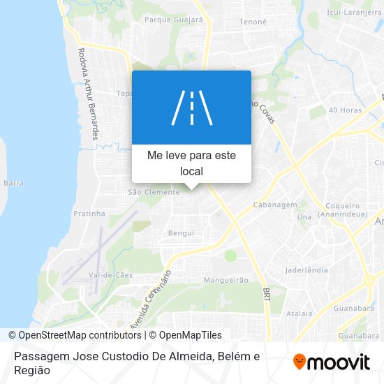 Passagem Jose Custodio De Almeida mapa