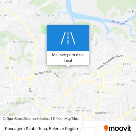 Passagem Santa Rosa mapa