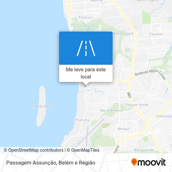 Passagem Assunção mapa
