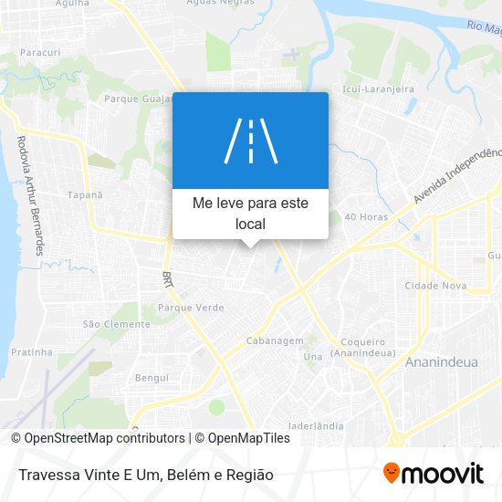 Travessa Vinte E Um mapa