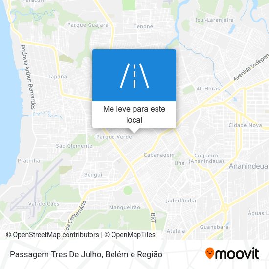Passagem Tres De Julho mapa