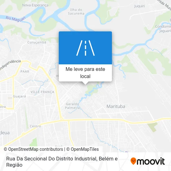 Rua Da Seccional Do Distrito Industrial mapa