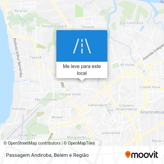 Passagem Andiroba mapa