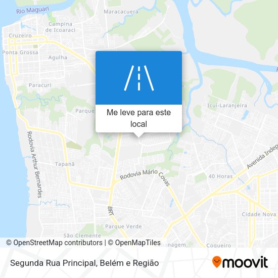 Segunda Rua Principal mapa