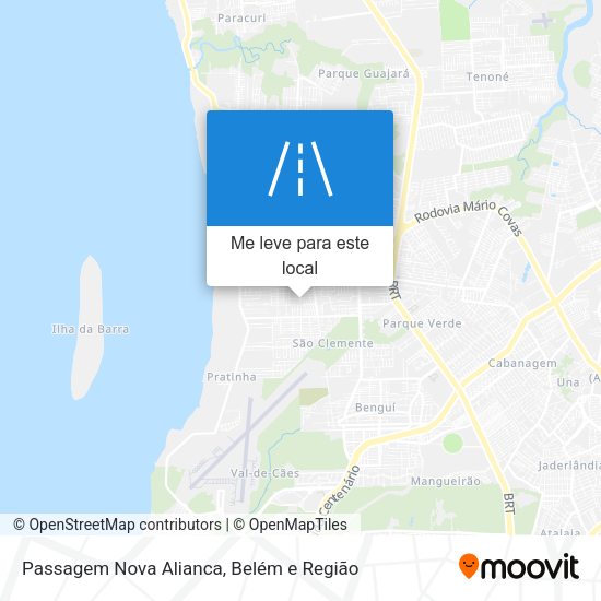 Passagem Nova Alianca mapa