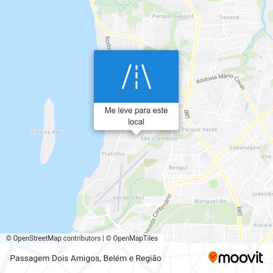 Passagem Dois Amigos mapa