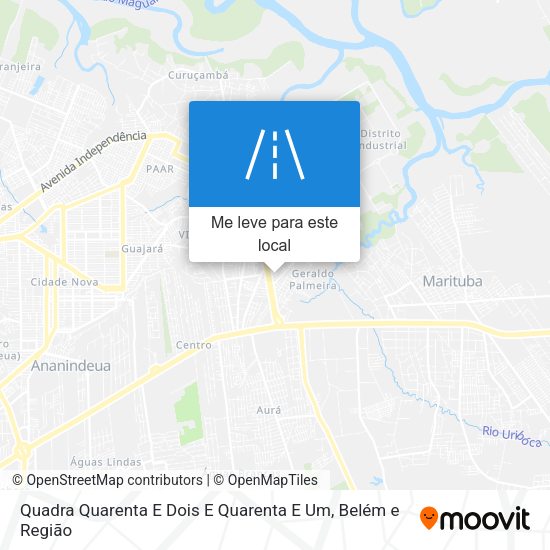 Quadra Quarenta E Dois E Quarenta E Um mapa