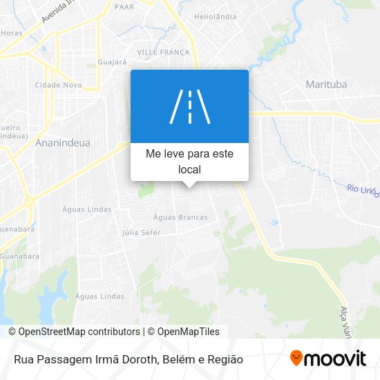 Rua Passagem Irmã Doroth mapa