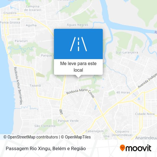 Passagem Rio Xingu mapa