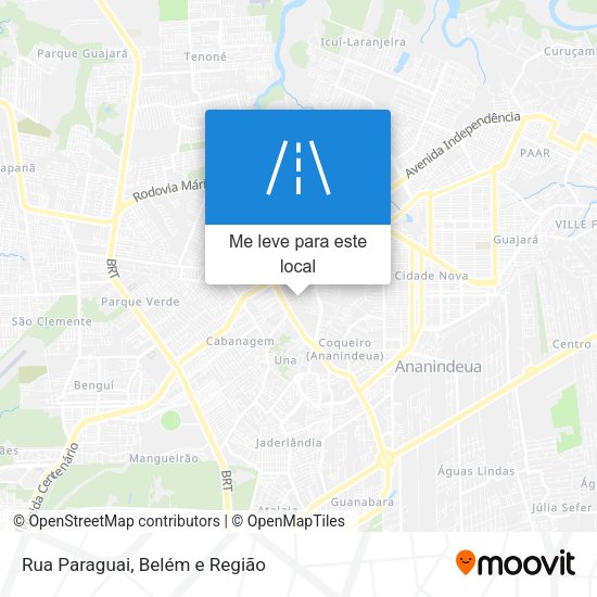 Rua Paraguai mapa