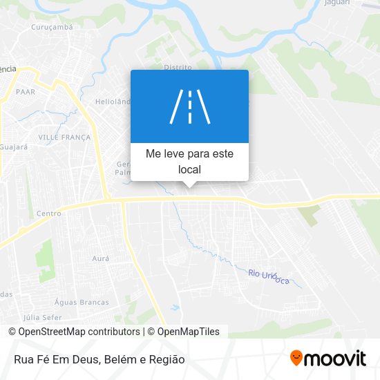 Rua Fé Em Deus mapa