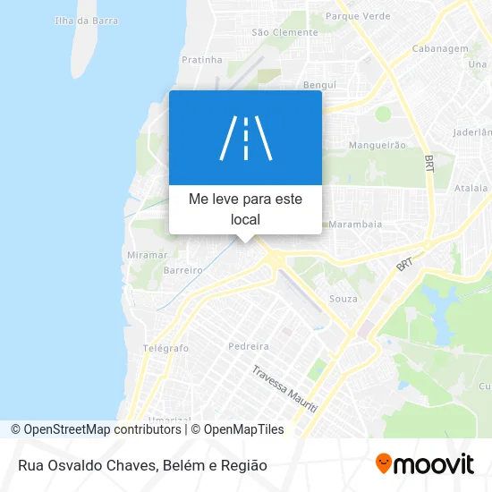 Rua Osvaldo Chaves mapa